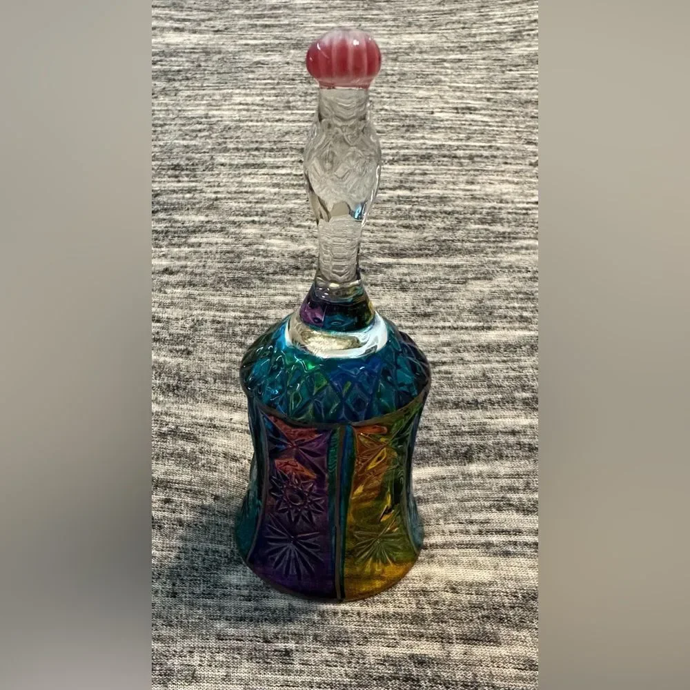 Vintage Hand Painted MURANO‎ Glass Venezia Bell 4.8